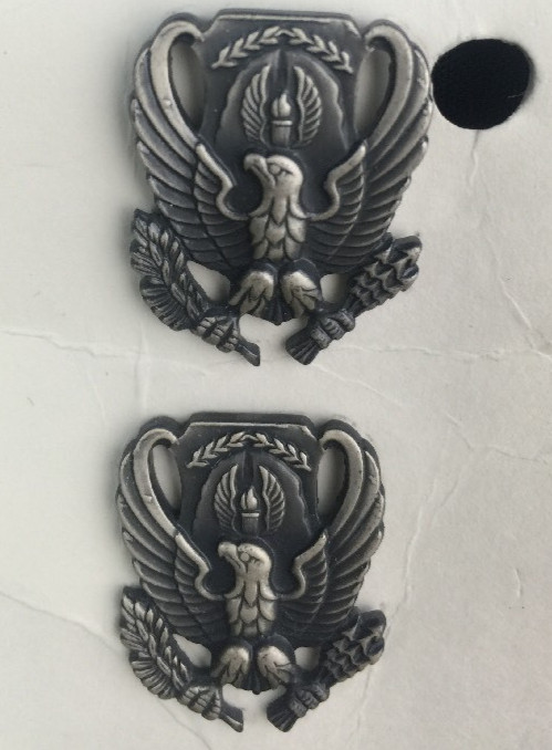 Lot of 2 USAF US AIR FORCE ROTC B.O.S. INSIGNIA / PINS | NSN 8455006762624 NOS
