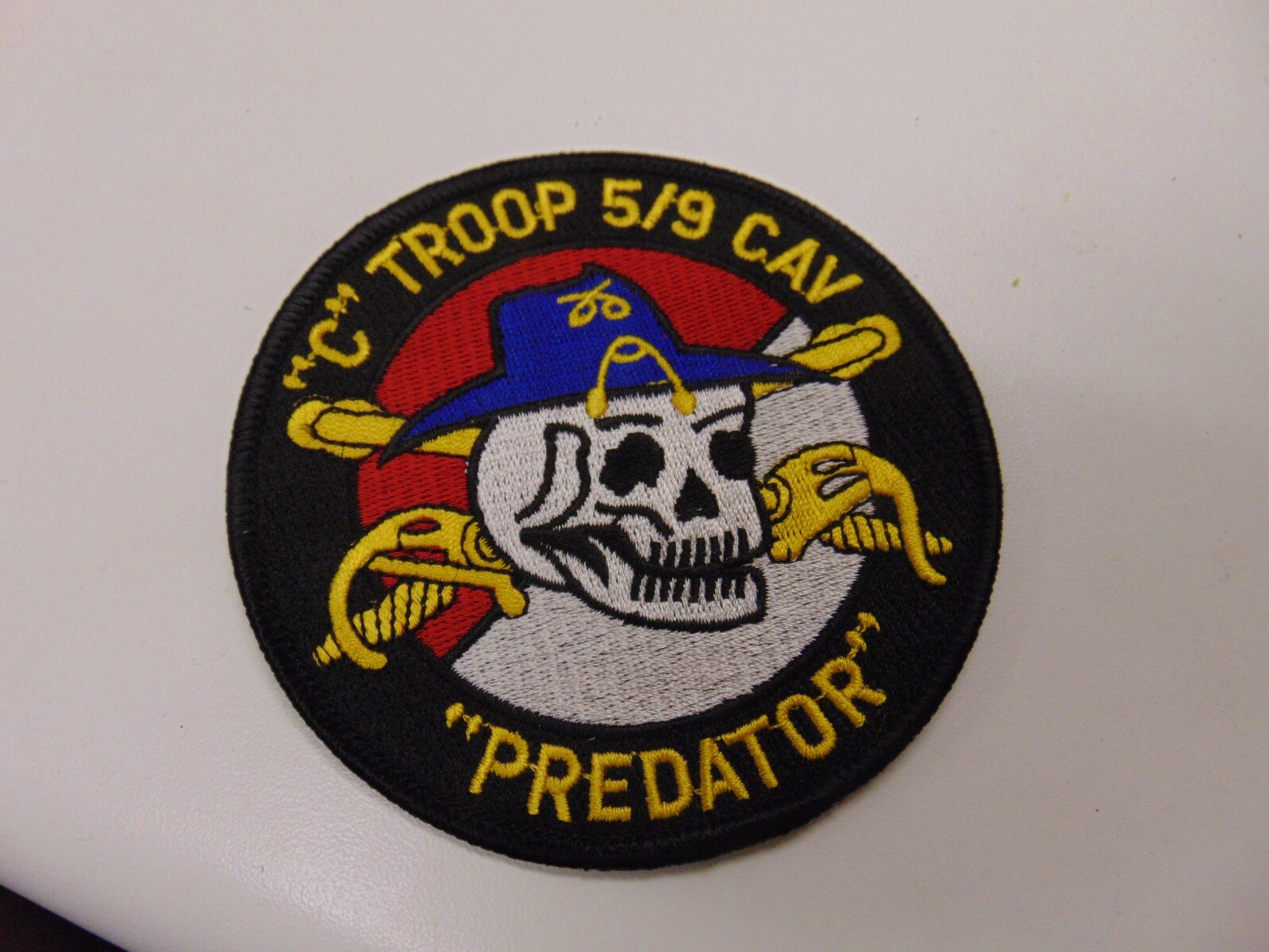 MILITARY PATCH SEW ON C TROOP 5/9 CAVALRY PREDATOR