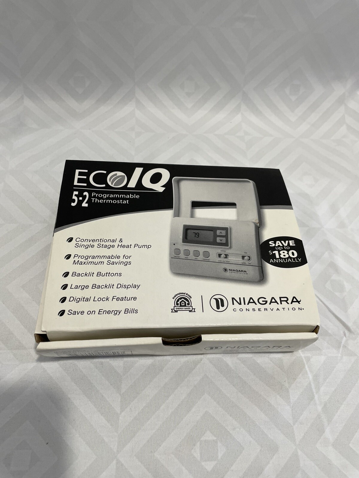 Niagara Conservation ECOIQ 5-2 Programmable Thermostat New In Box
