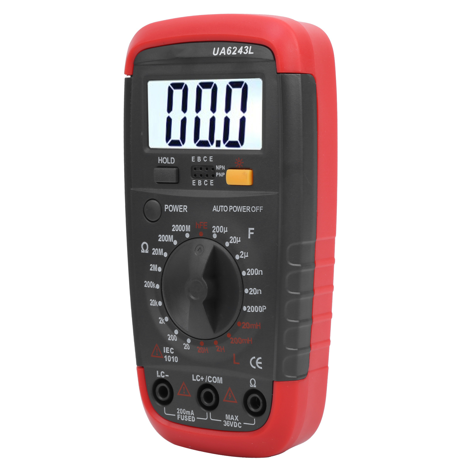 UA6243L Digital Multimeter 1999 Display Capacitance Resistance Inductance Tester