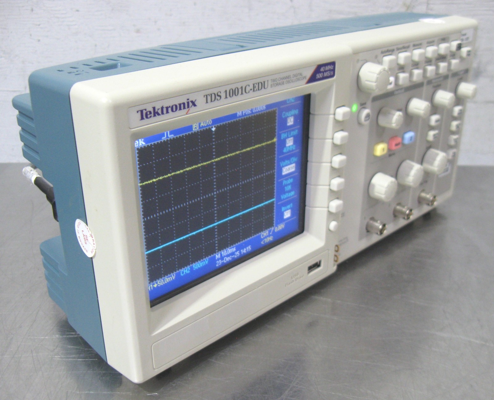 C201267 Tektronix TDS1001C-EDU 2-Ch Digital Storage Oscilloscope 40MHz 500MS/s