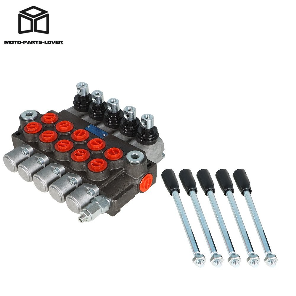 Hydraulic Directional Control Valve 13 GPM Double Acting SAE 5 Spool