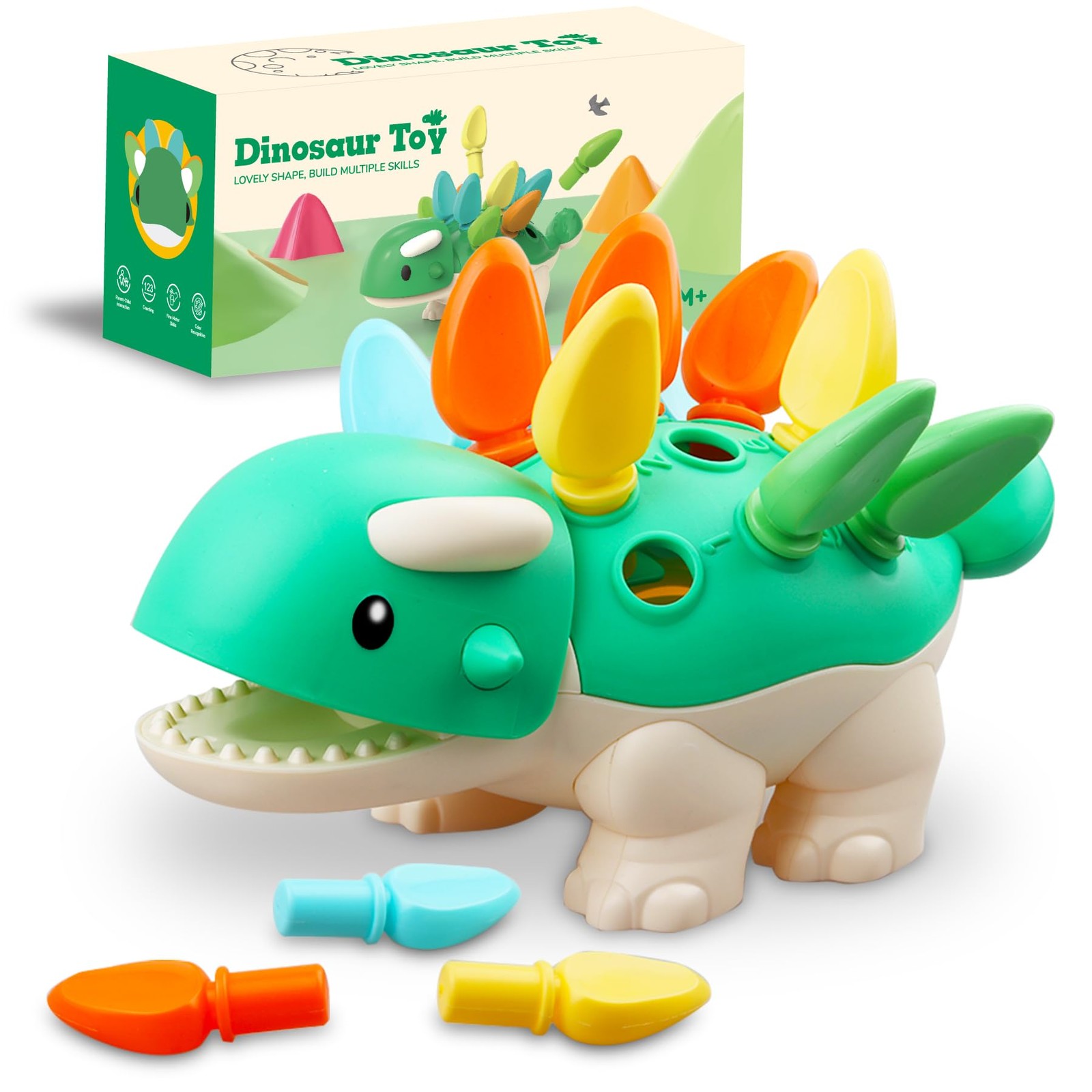 Toddler Montessori Toys Educational Dinosaur Game Learning Activities - Gifts...