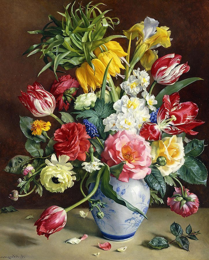 Chart Needlework Counted Cross Stitch Patterns - Floral Still Life