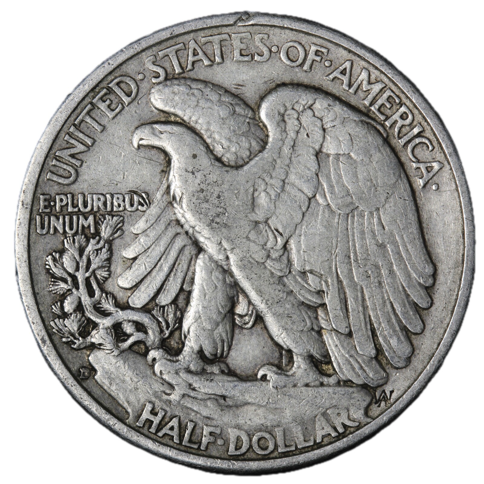 1934-D Walking Liberty Half Dollar In XF Condition