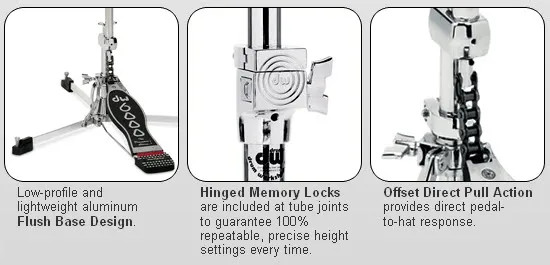 DW Drums Flat Base Hi Hat Stand DWCP6500