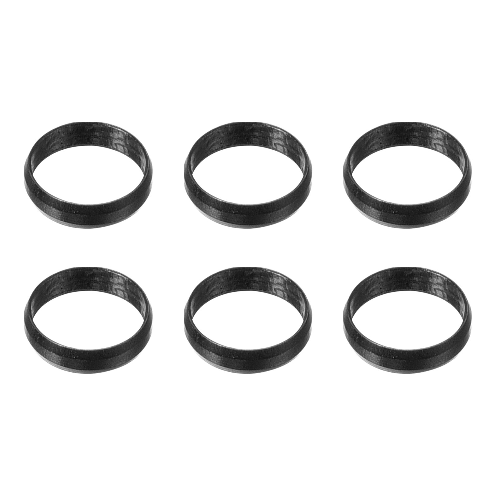 6Pcs Dart Shaft Rings,Aluminum Dart O-Ring Accessory Black