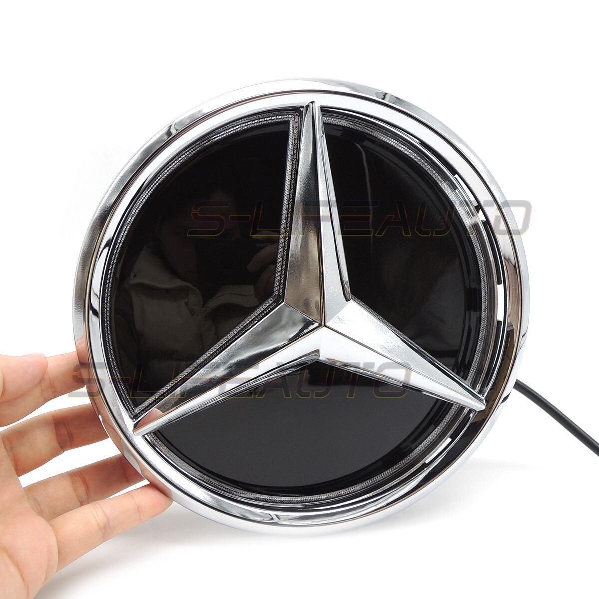 Fits Mercedes-Benz E200 E260 E300 E350 E400 16-20 Led Grill Emblem Logo Light