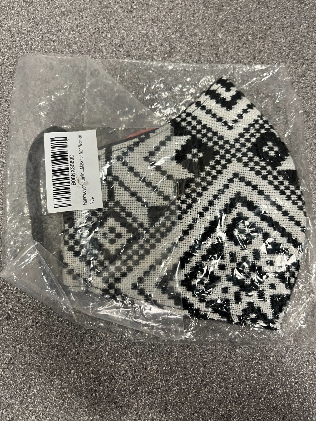 Face Mask Geometric Pattern Fabric Ethnic Mask Unisex