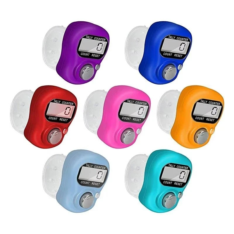 Digital Finger Counter Clicker LCD Resettable Tally Counter for Crochet