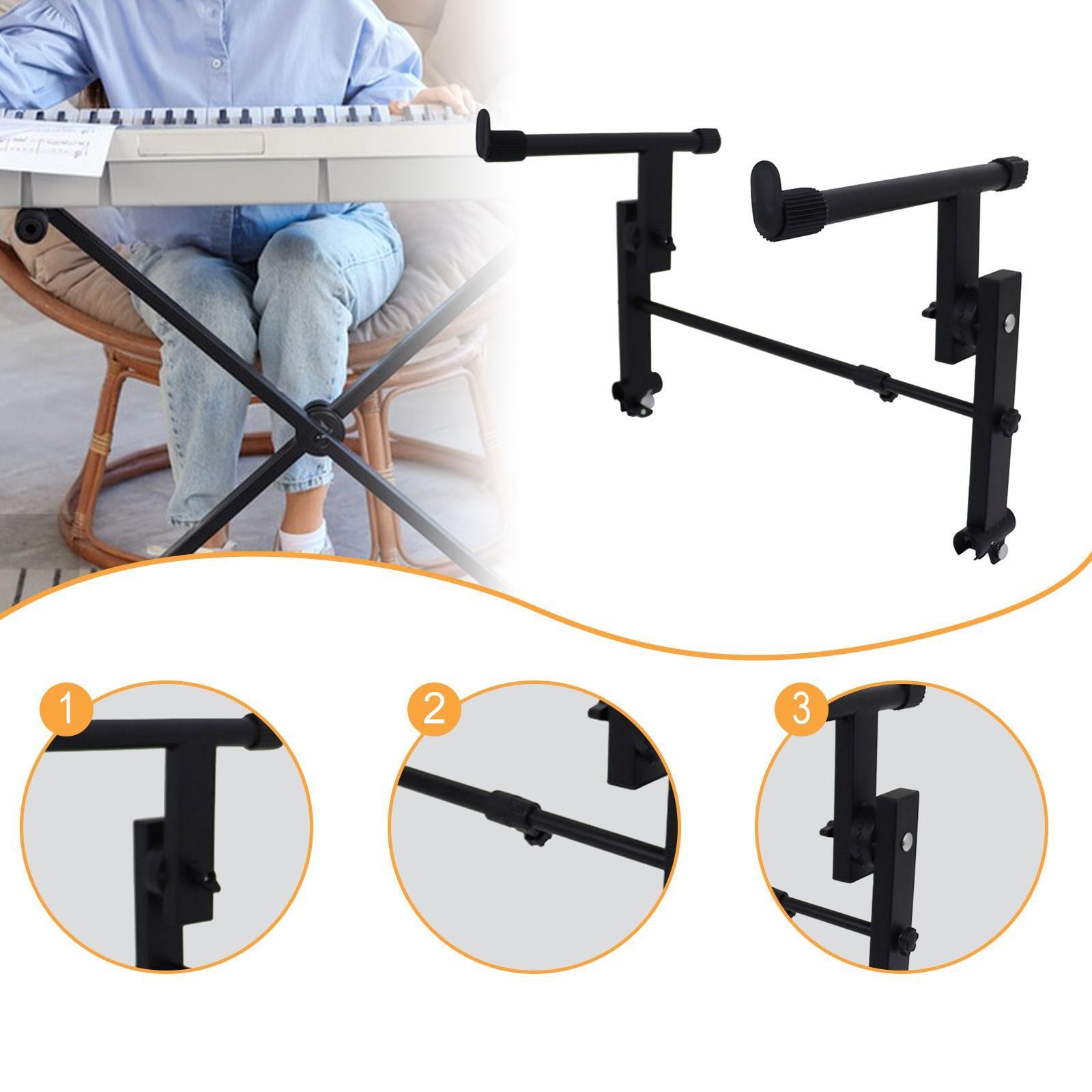 Keyboard Stand Adjustable Width Stable Music Instrument Accessories Universal