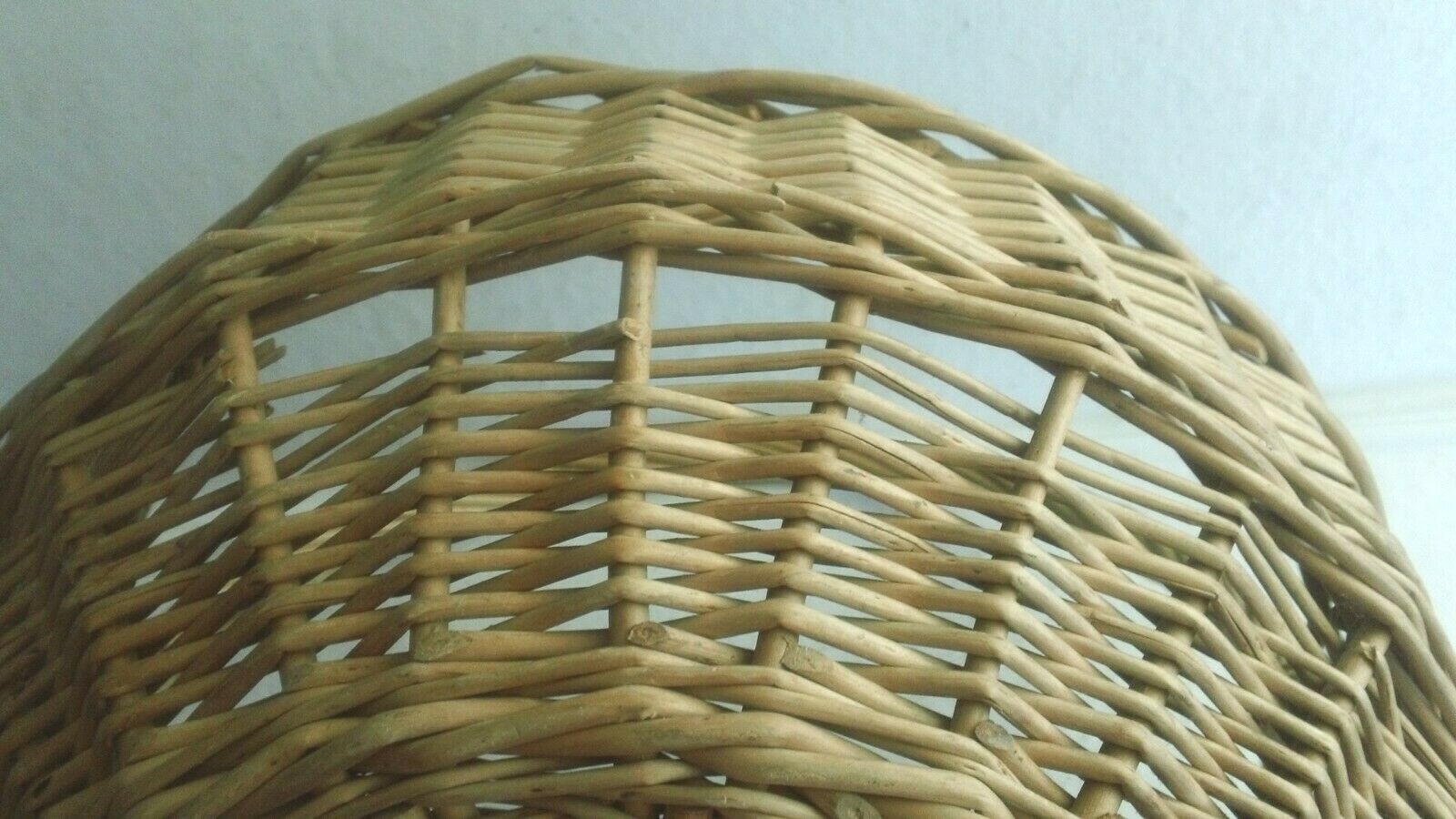 Natural Color Woven Wicker Handled Gathering Basket-Fruit-Vegetables-Eggs-Flower