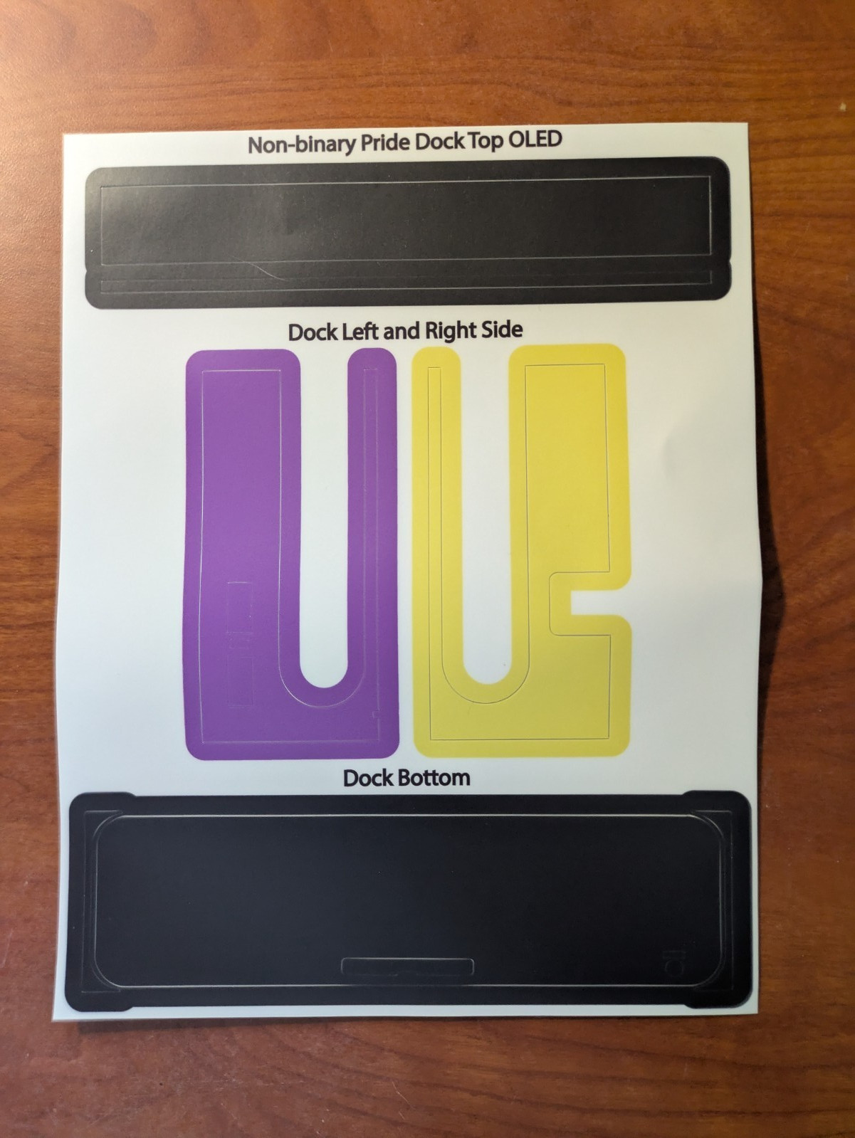 Nintendo Switch Skin – Nonbinary Pride Flag – Brand New
