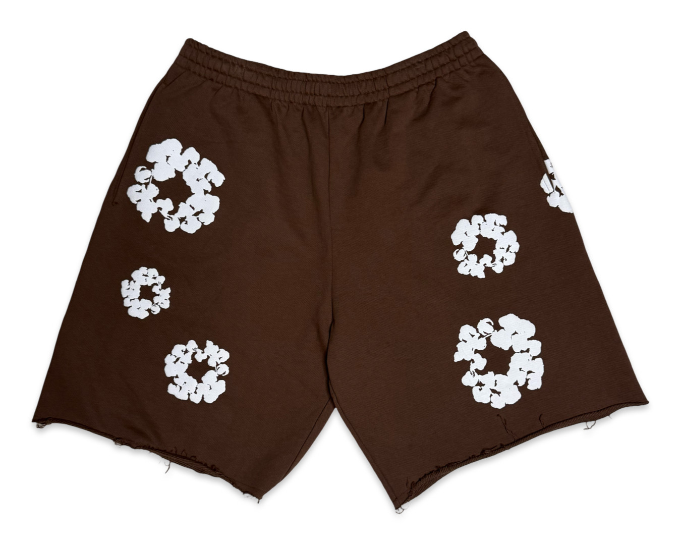 Denim Tears Cotton Wreath Sweat Shorts Dark Brown 100% Authentic