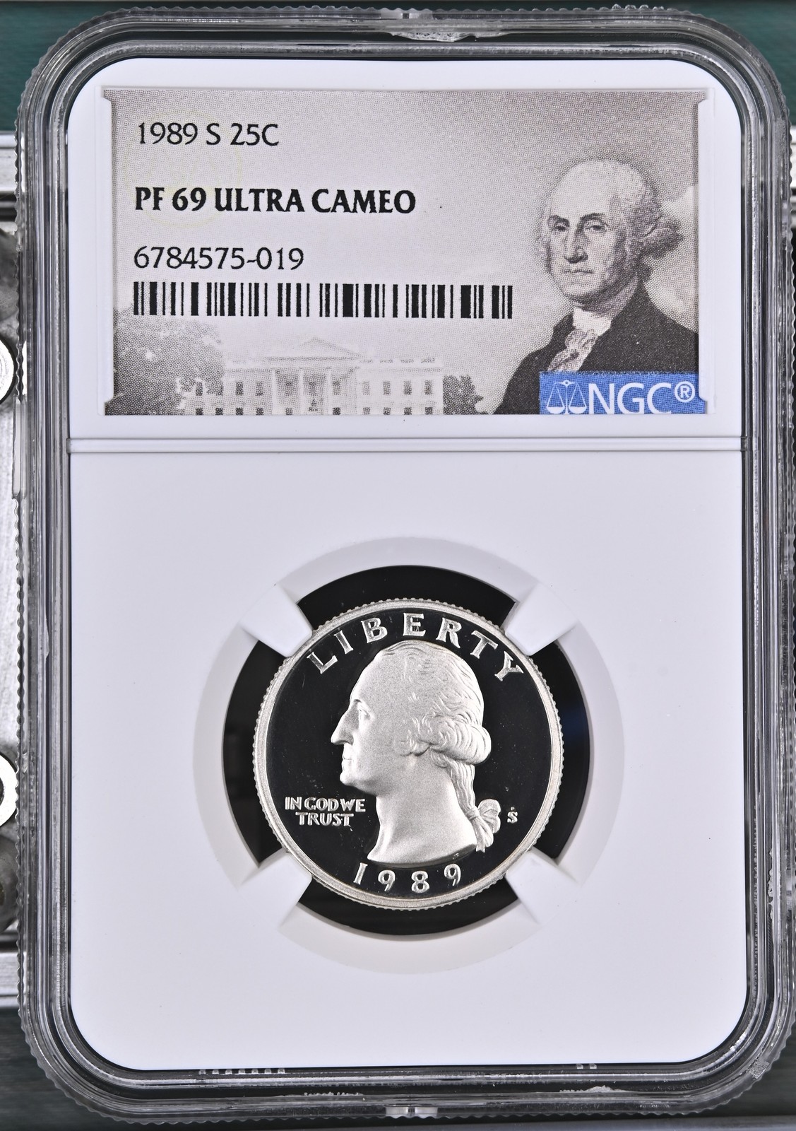 1989 S Quarter Dollars Clad Coinage NGC PF-69 ULTRA CAMEO