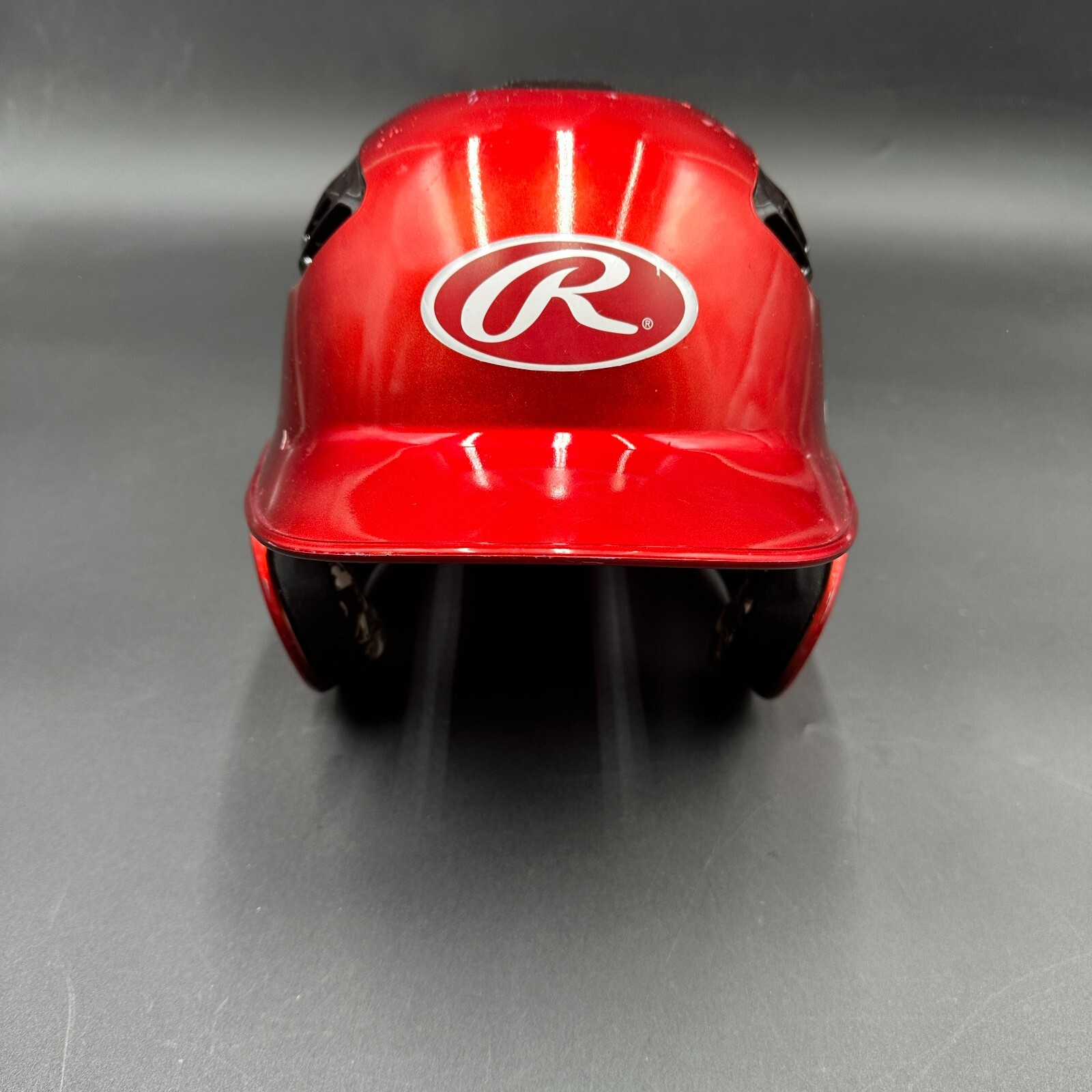 Rawlings Red Black Batting Helmet Size 7 1/4 - 7 3/4