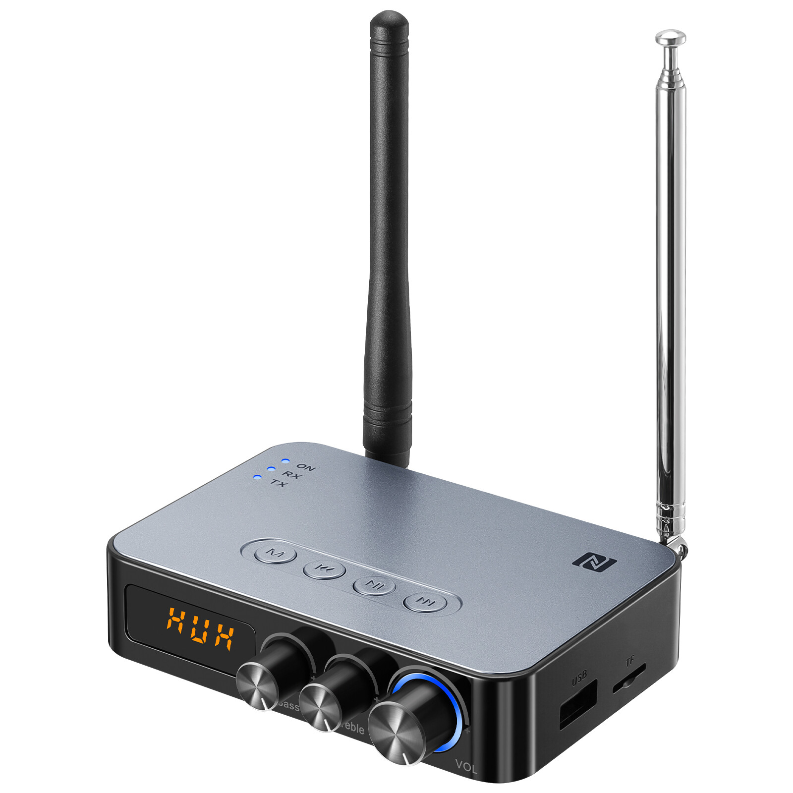 98ft Long Range 5.1 Bluetooth Audio Transmitter Receiver NFC Cordless Adapter
