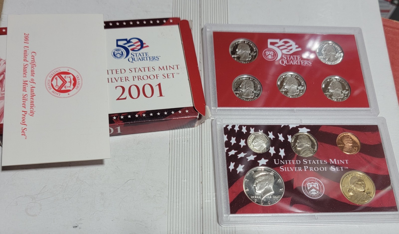 2001 US SILVER PROOF SET  T6