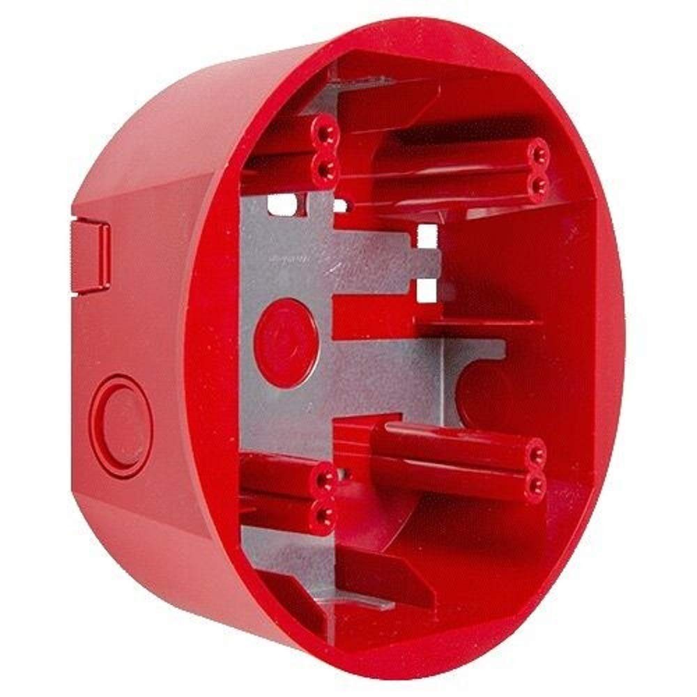 SYSTEM SENSOR SBBCR Ceiling Mount Surface Mount Back Box, RED, SPECTRALERT