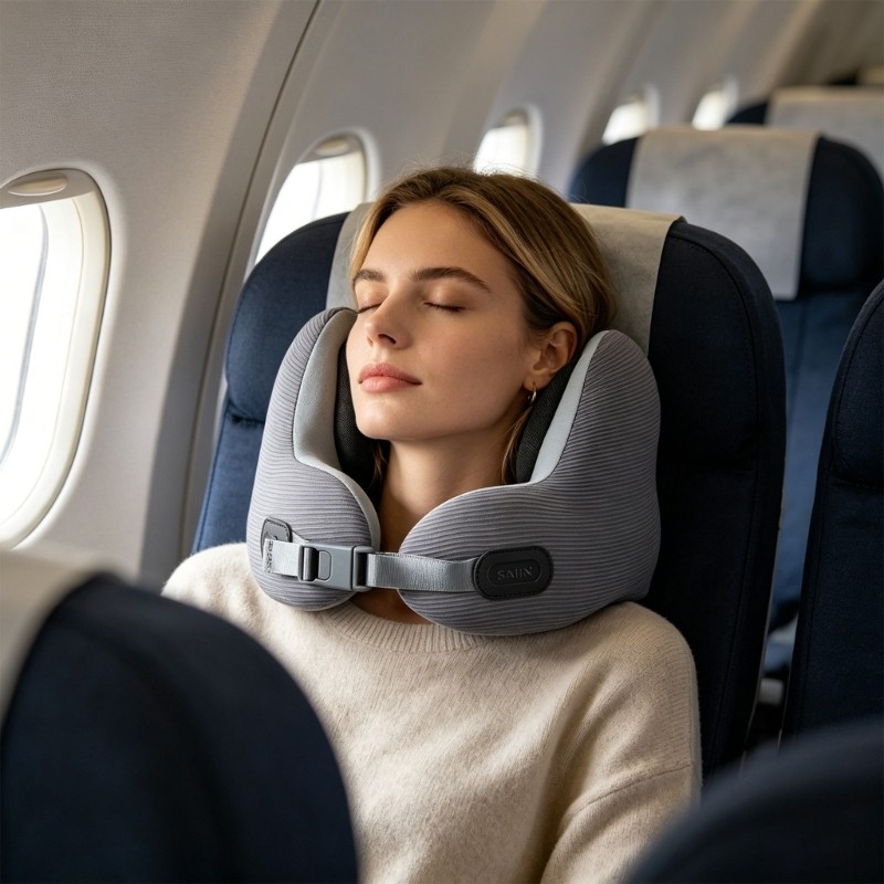 Flexible Supportive Head Rest Ideal For aircraft And Home Use