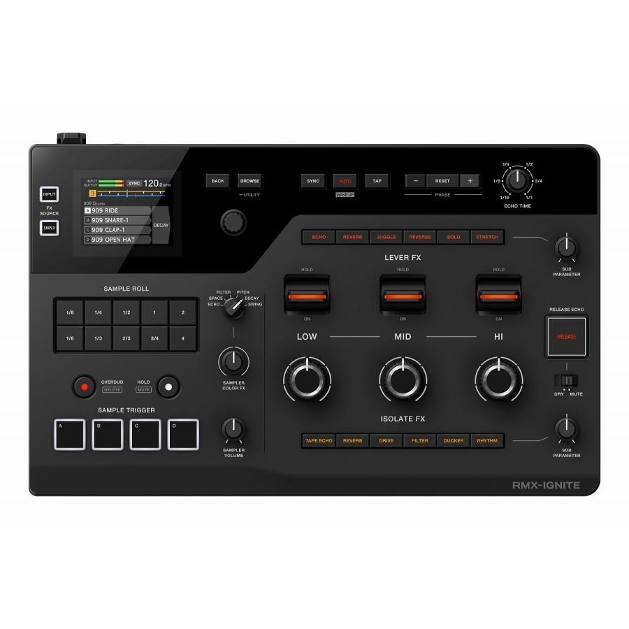AlphaTheta RMX-IGNITE Remix Station DJ Effects Sampler 3-BAND FX Section