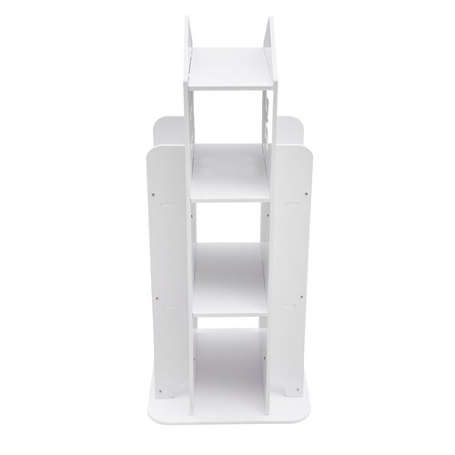 3-Tier Rotating Bookshelf, Kid Spinning Bookshelf, 360° Display Storage Bookcase
