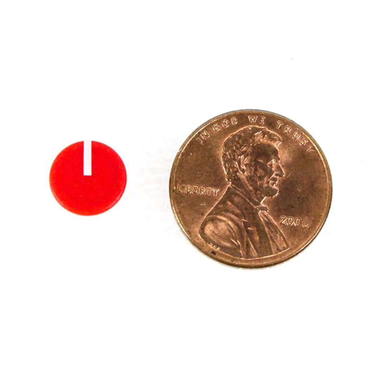9mm Red Knob Cap with Indicator Line for DBX 166, 363X