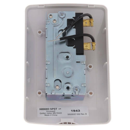 H8908DSPST Manual Dehumidistat Control
