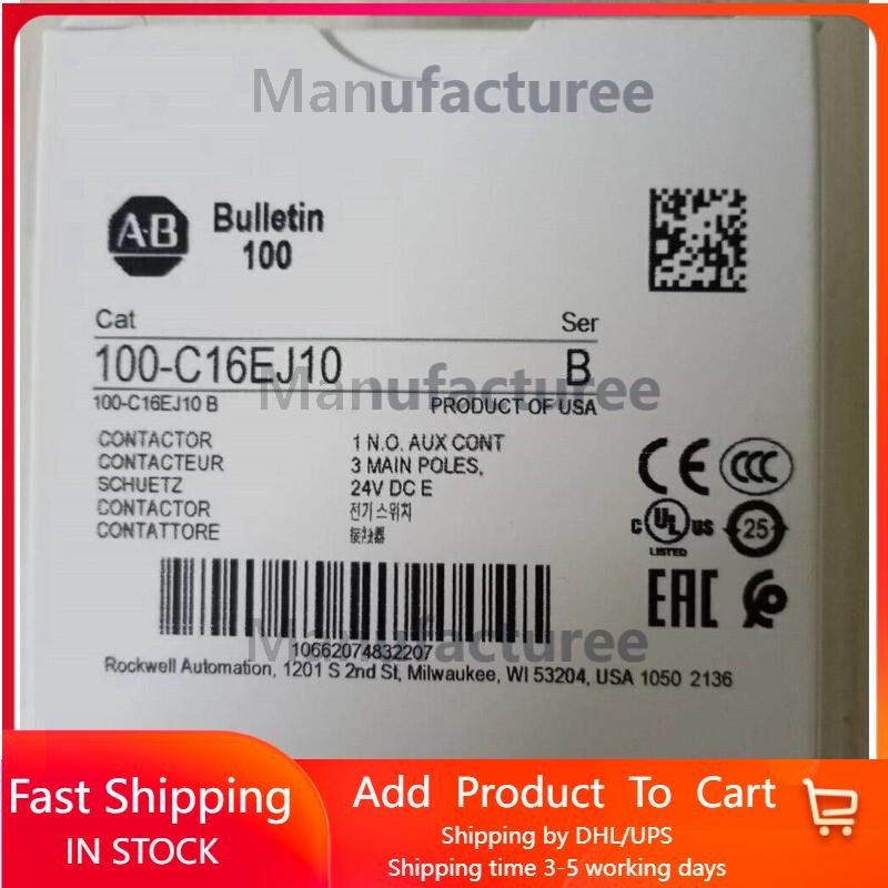 In Stock NEW 100-C16EJ10 100C16EJ10 24VDC contactor