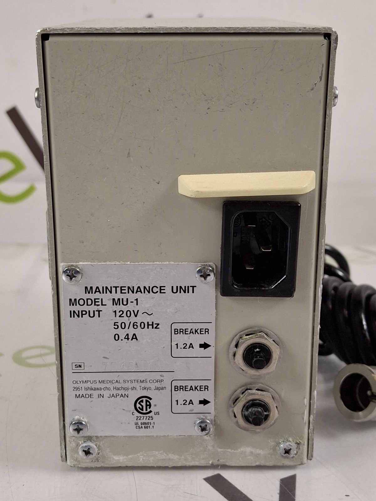 Olympus MU-1 Leakage Tester