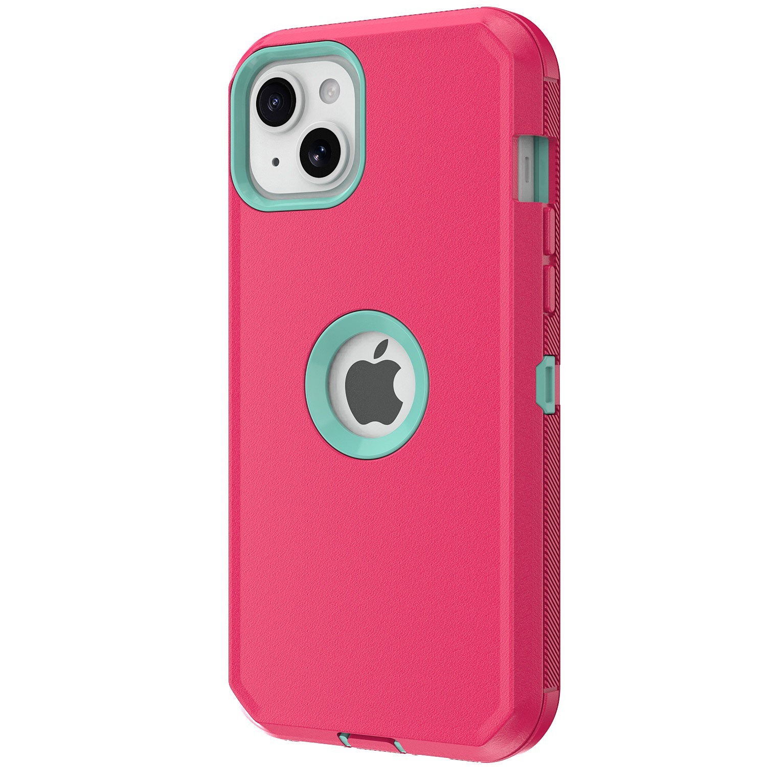 For iPhone 13 Rugged Shockproof Case Hard Soft Protective Cover / Tempered Glass