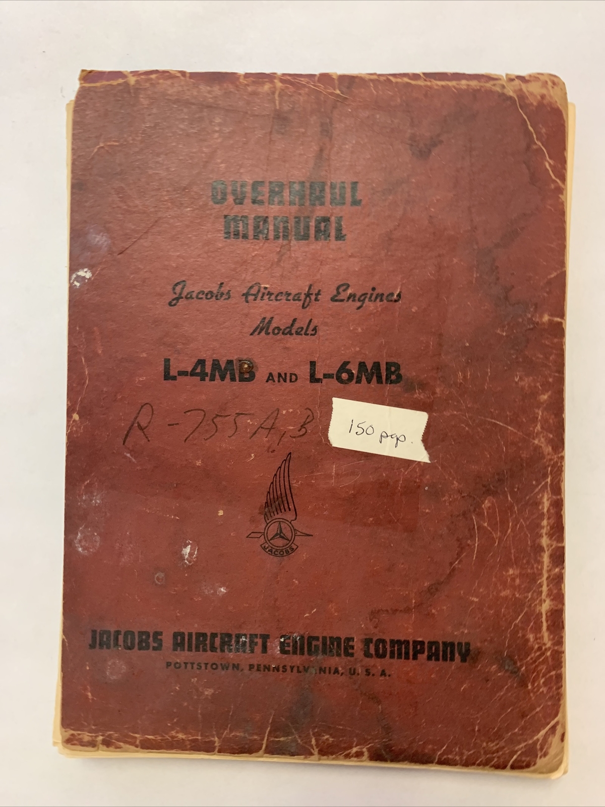 Jacobs L-4MB and L-6MB Overhaul Manual - Original