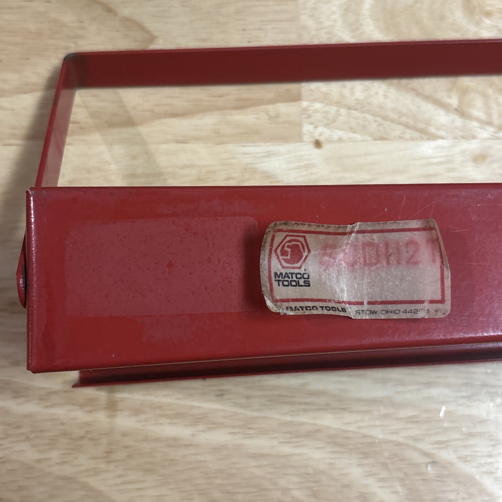 Matco Tools Socket Tray Holder Organizer Red for SAE Deep 11pc 1/2" Dr Set READ!