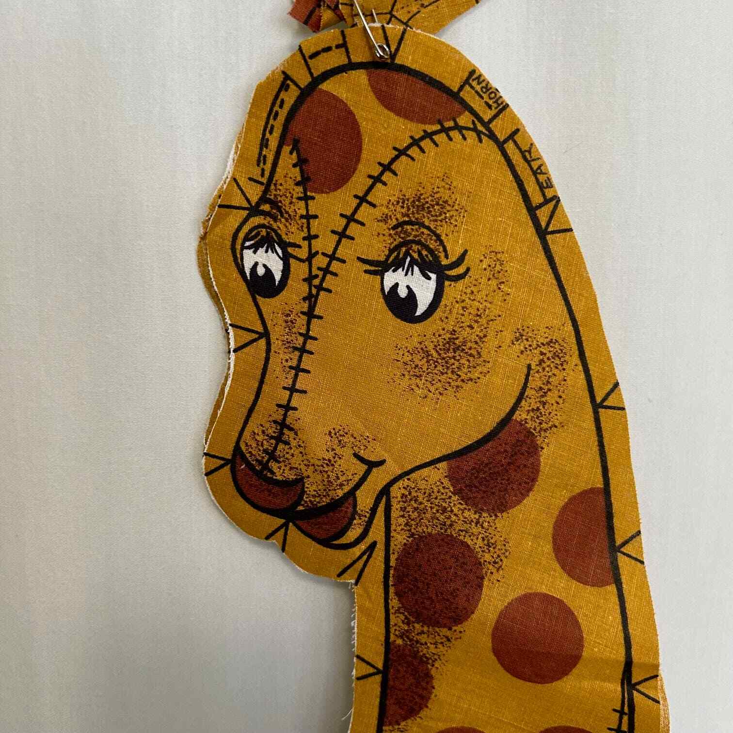 Vintage Giraffe Plush Unfinished Project Approx. 26" Finished Complete HTF