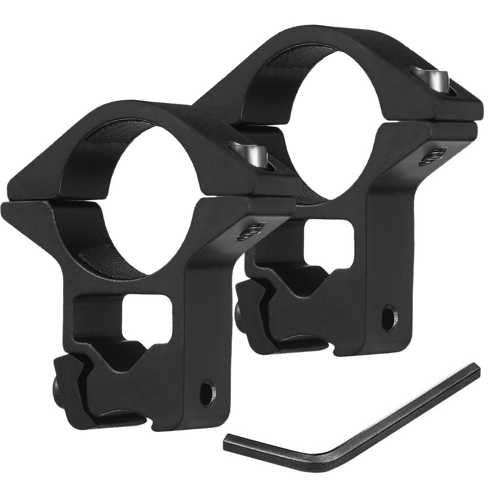 2/4Pcs 1" Scope Rings 3/8" Dovetail Low / High Profile Rifle scope Ring Mount