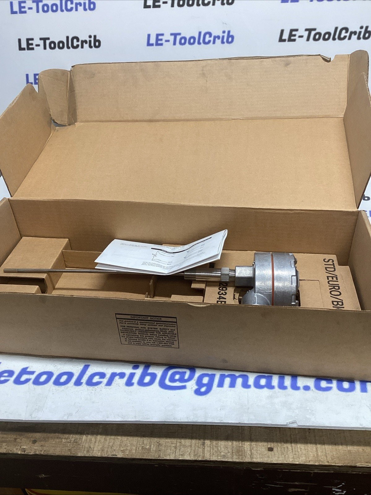 Rosemount 00079-0325-0002 Connection Head W/ 00077-6112-0350 Temp Sensor K-170S