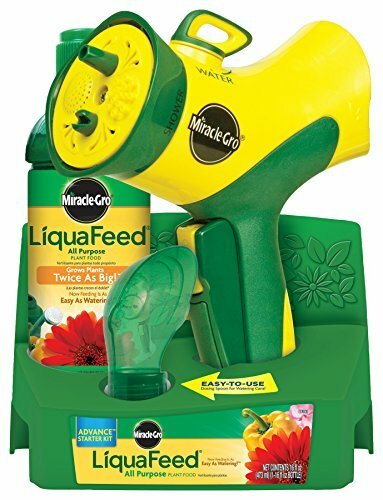 Miracle-Gro LiquaFeed Advance Starter Kit with Garden Feeder, 16 oz. Bottle of L