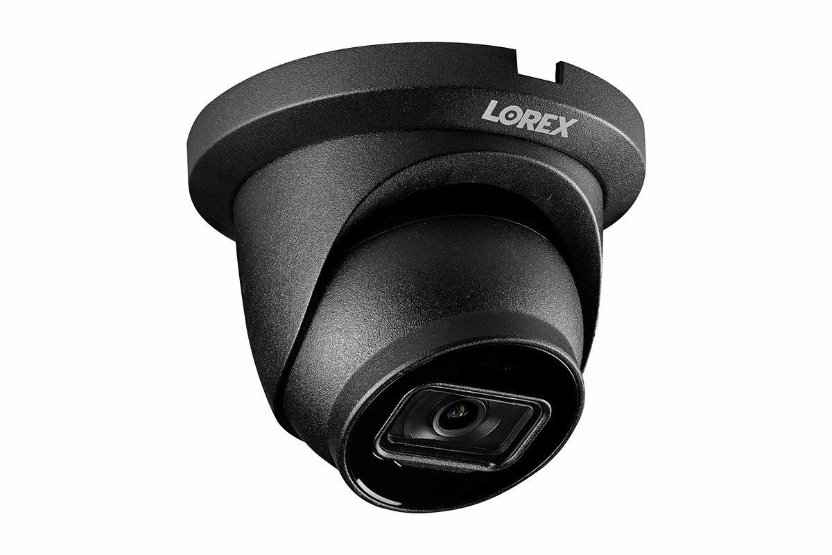 Lorex LNE9242B 4K 8MP PoE Dome Security Camera Listen-In Audio Open Box Black