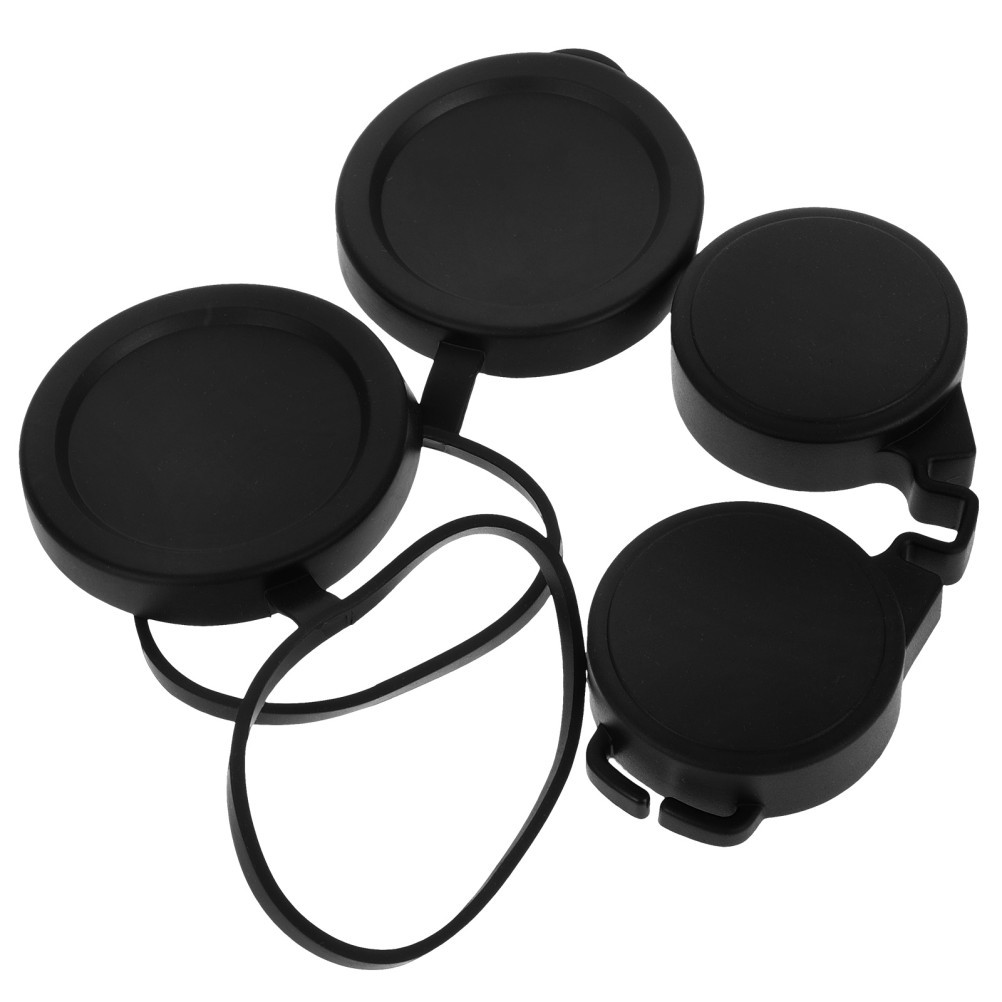3Pcs Compact Binocular Rubber Lens Covers with Durable Waterproof Protection