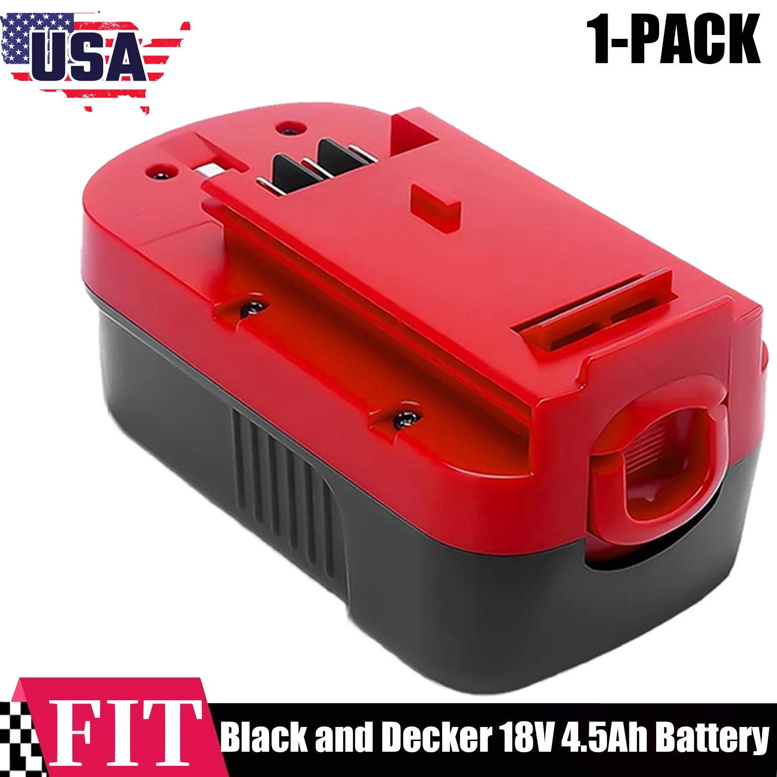 2x for Black & Decker 18V HPB18 18 Volt 4.5Ah Battery HPB18-OPE 244760-00 FS18B