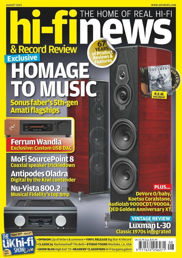 HI-FI NEWS & RECORD REVIEW MAGAZINE AUGUST 2023 | HOMAGE TO MUSIC