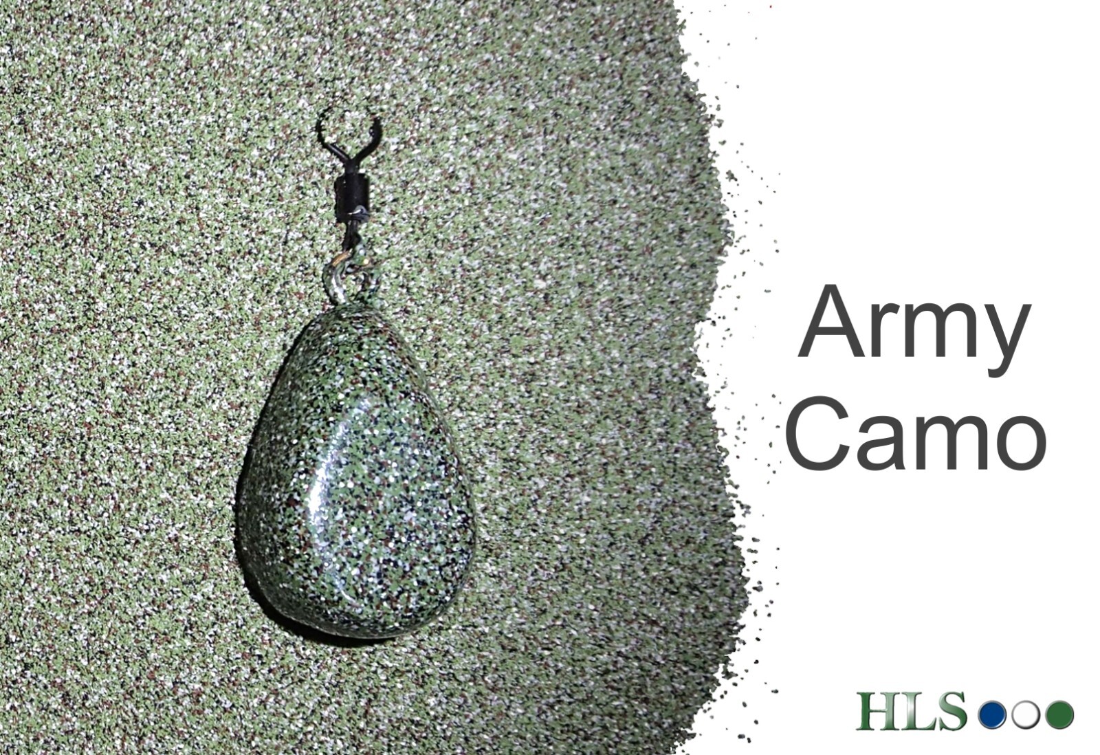 ARMY camo green lead coating powder - 1Kg - carp fishing - HLS Products