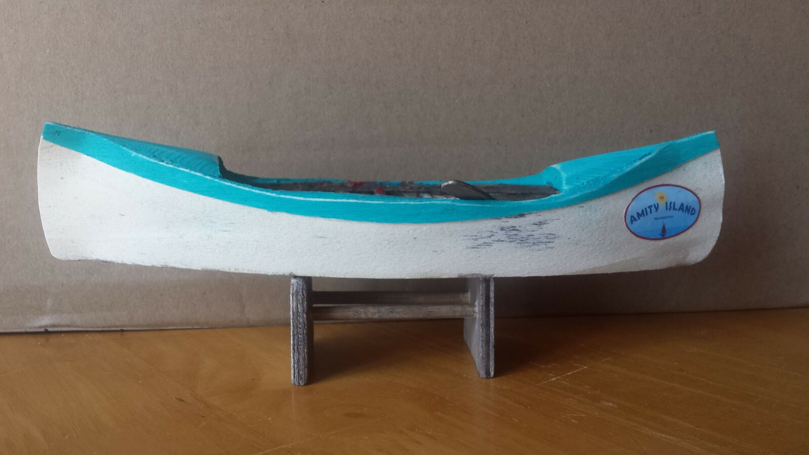 Jaws Amity Island 7" Wooden Canoe - Limited
