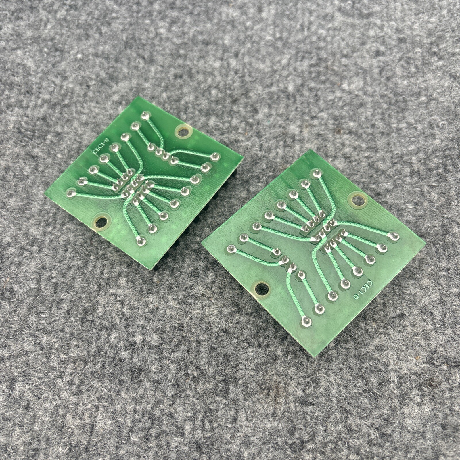 Lot Of 2 - Curtis RS4 Relay Socket Board Used