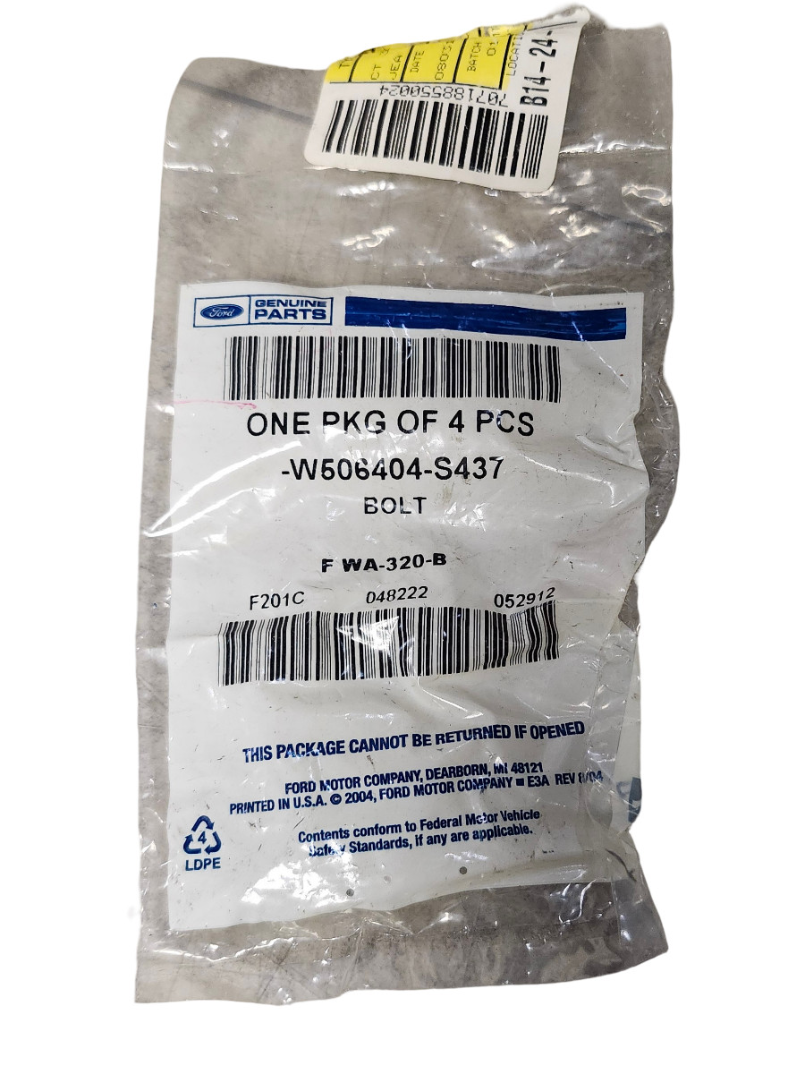 Bolt - Ford (-W506404-S437)  Only 2
