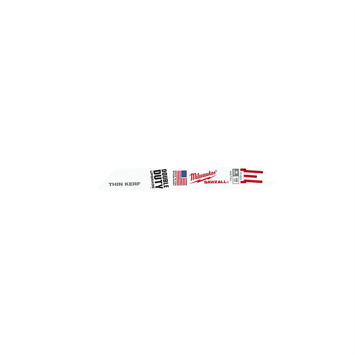 Milwaukee 48-01-6184 50pk of 6" w/ 18 TPI Metal Cutting Recip. Saw Blades