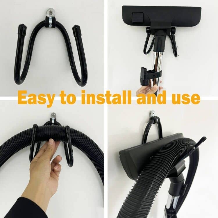 Vacuum Cleaner Storage Bracket Power Tool Hose Stand Holder Head Black