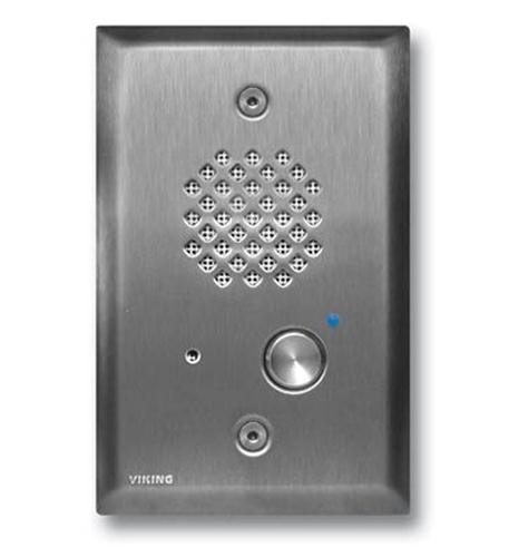 Viking E-40-SS Door Phone Box Stainless Steel Flush Mounting Blue LED
