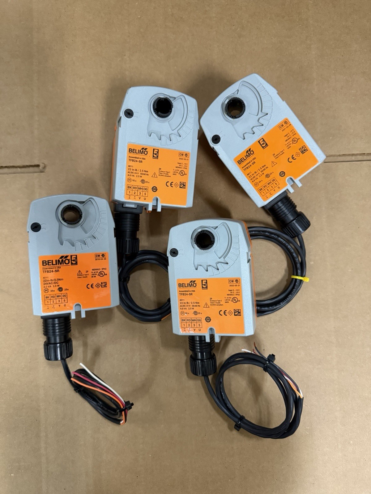 Belimo Model Number # TFB24-SR Damper Actuator Tested & Working Used (1)