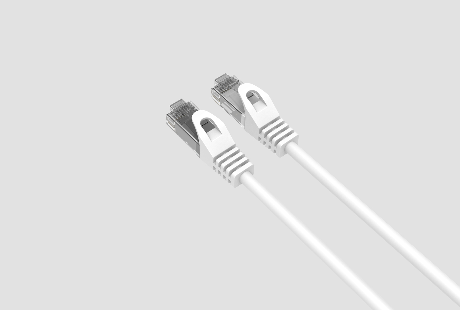 CAT6 Slim Ethernet Patch Cable White 15FT 10 PACK